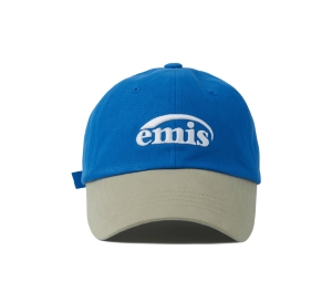 Emis New Logo Mix Ball Cap Beige Blue