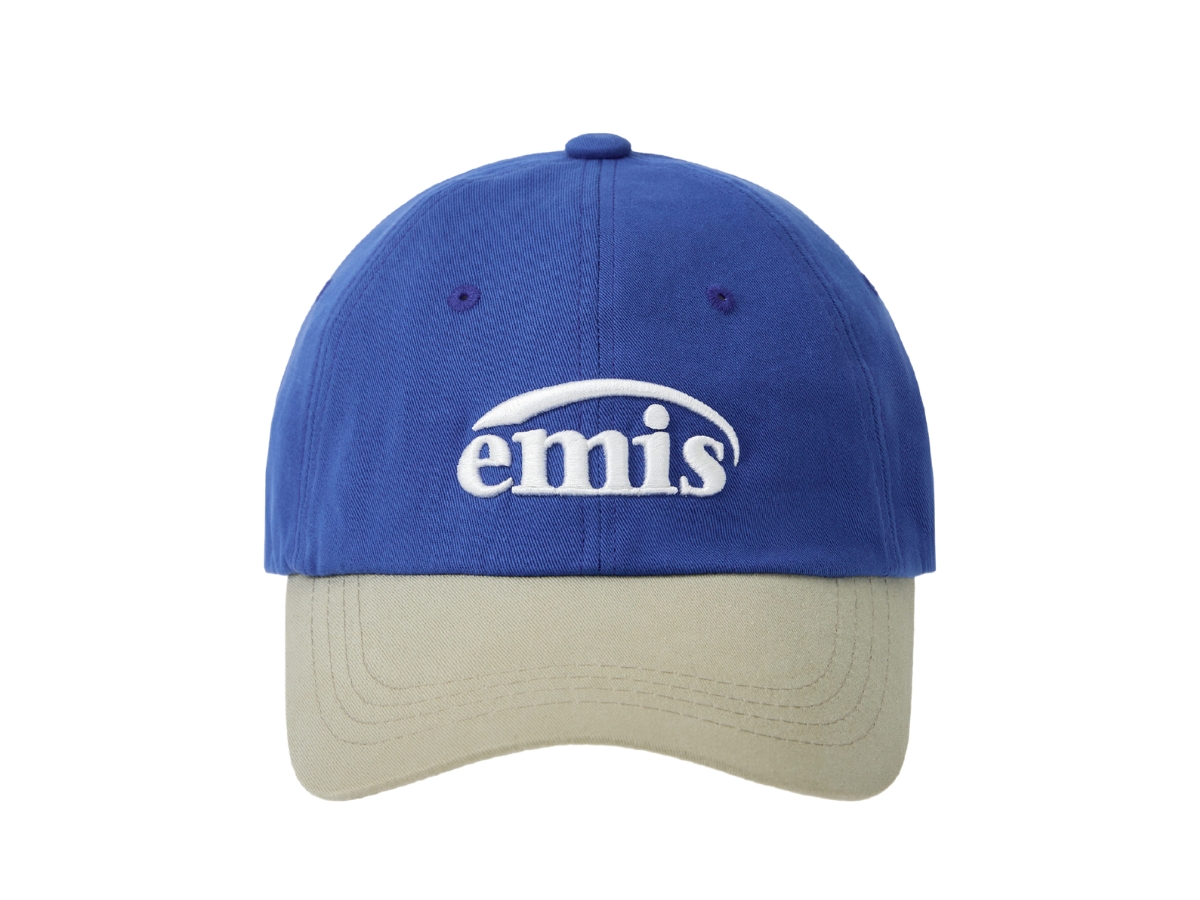 キャップ ^EMIS^ NEW LOGO MIX BALL CAPRENEWALBEIGEBLUE m1037_1334909 Emis New Logo Mix Ball Cap Renewal Beige Blue | ของแท้