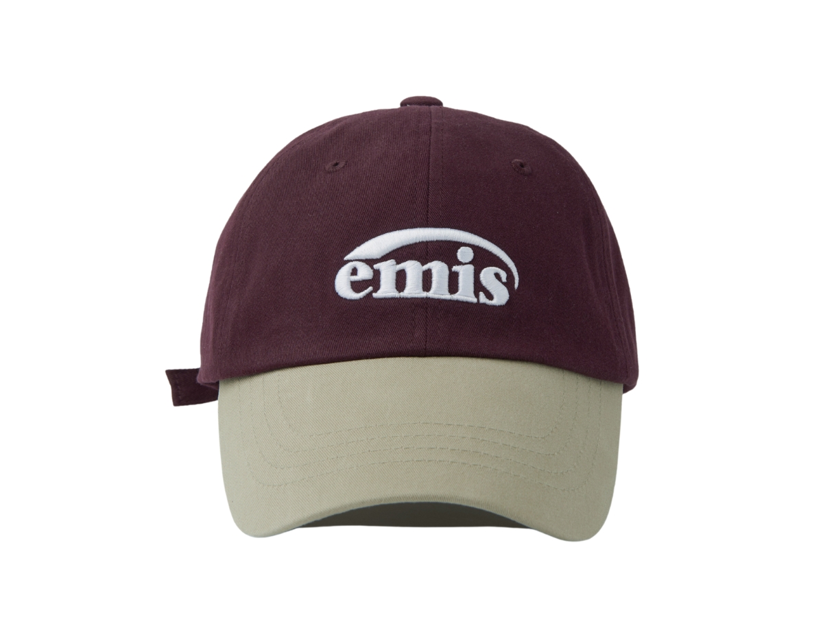 Buy Emis New Logo Mix Ball Cap Renewal Beige Wine | SASOM
