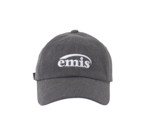 Emis New Logo Pigment Ball Cap Black