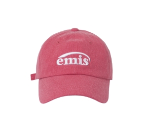 Emis New Logo Pigment Ball Cap Red