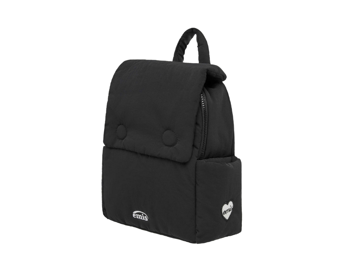 Emis Nylon Padded Backpack Black Shop Authentic at SASOM