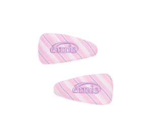 Emis Pin Stripe Wide Hairpin Pink