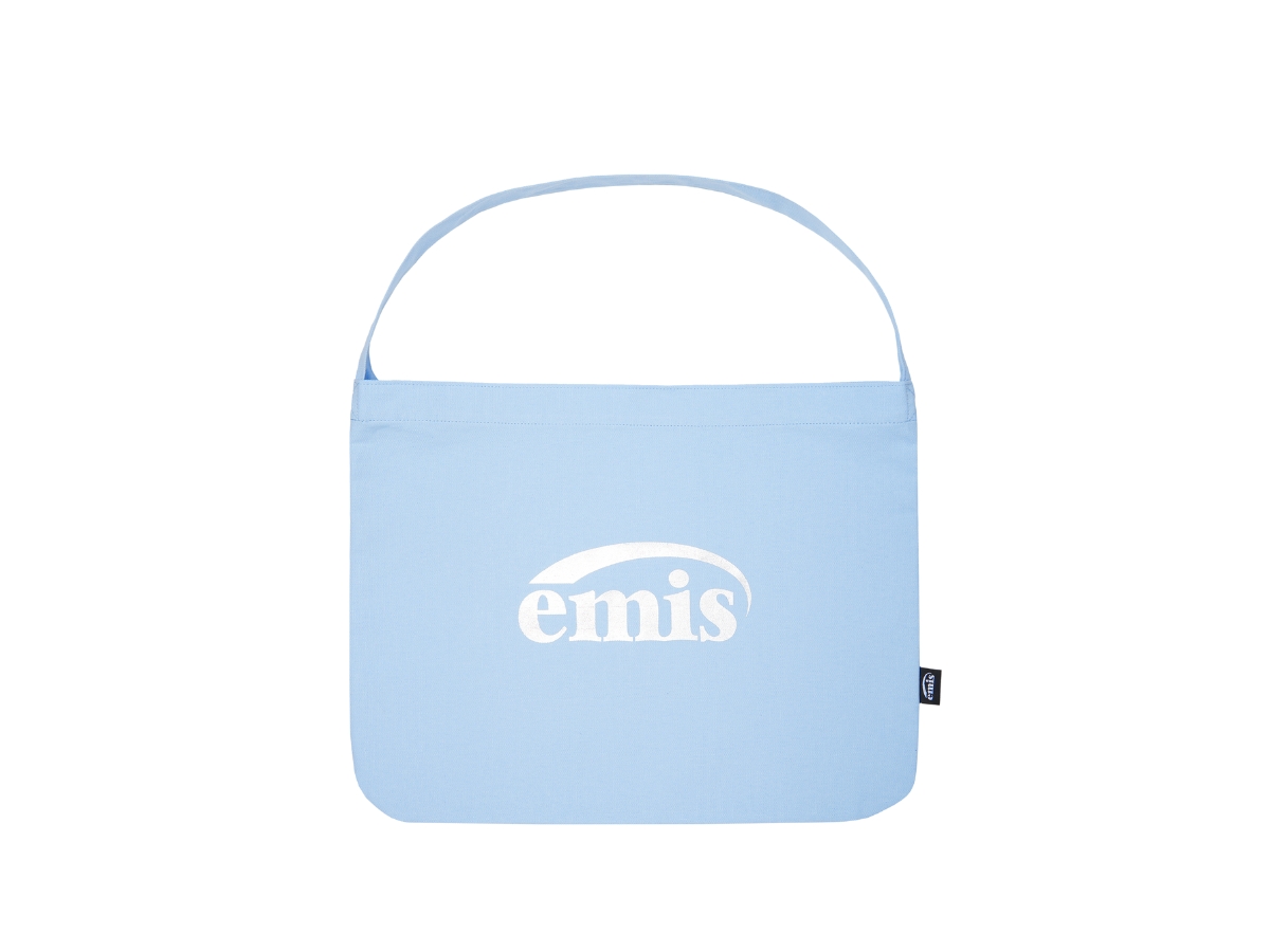Emis Silver Logo Eco Bag Sky Blue Shop Authentic at SASOM