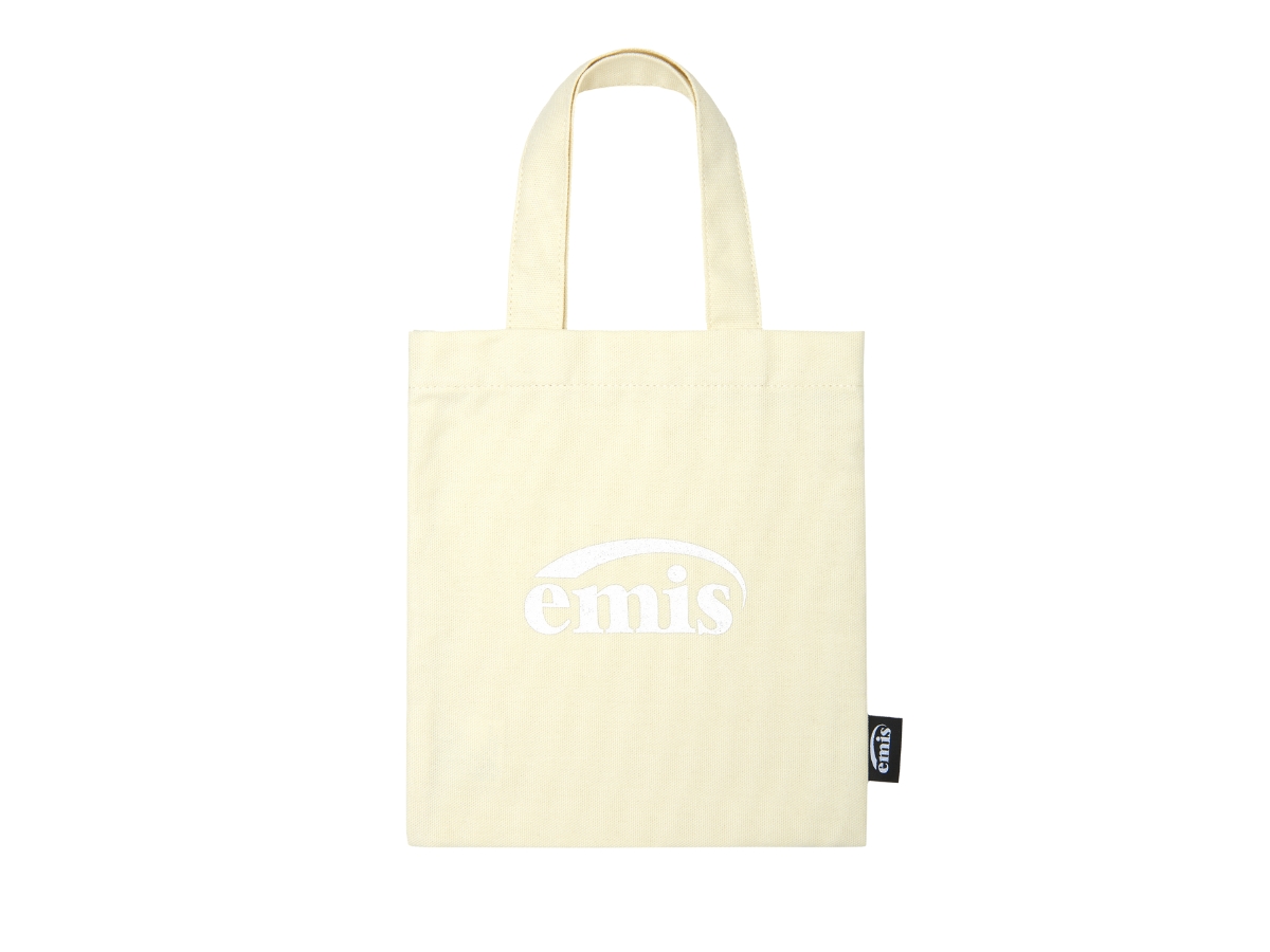 Emis Silver Logo Mini Eco Bag Cream Shop Authentic at SASOM
