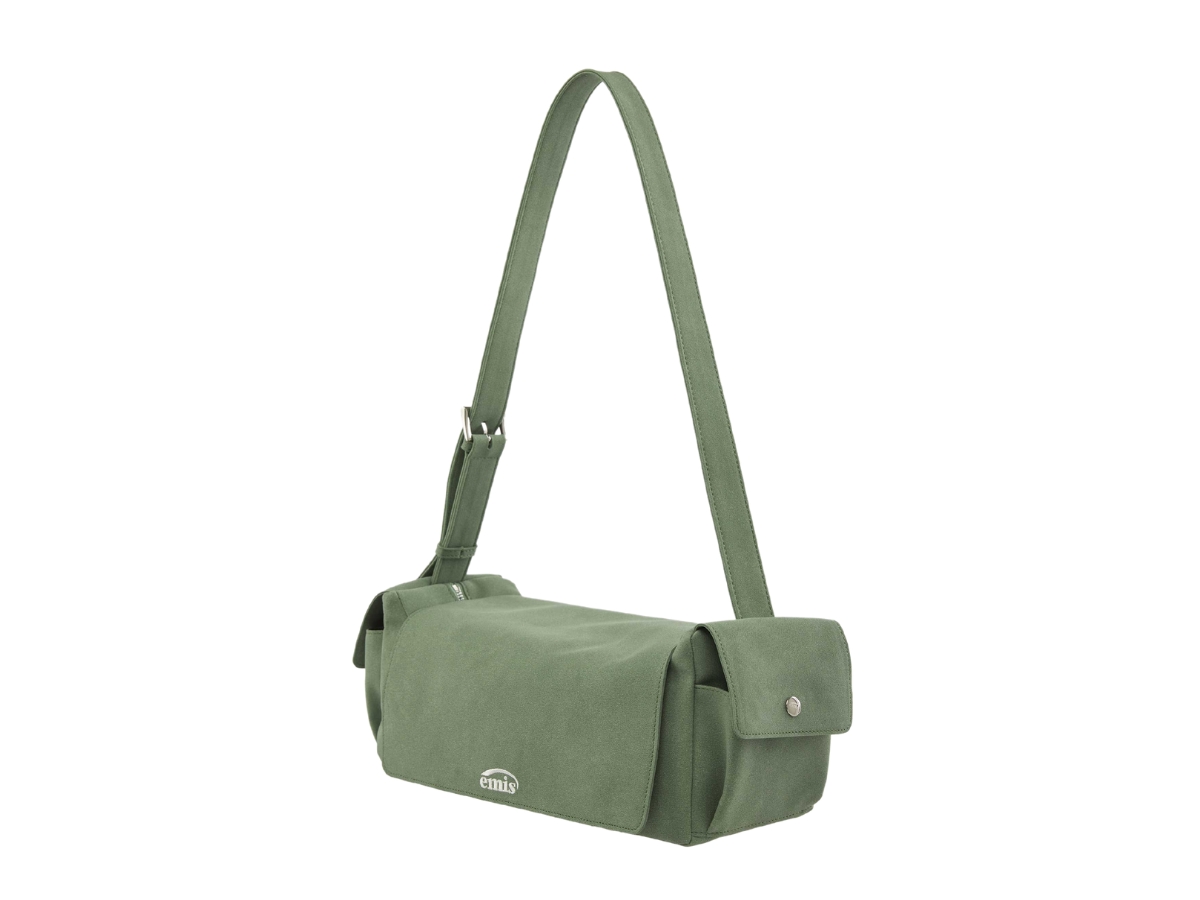 【EMIS】SUEDE SHOULDER BAG-GREEN Emis Suede Shoulder Bag Green Shop Authentic at SASOM