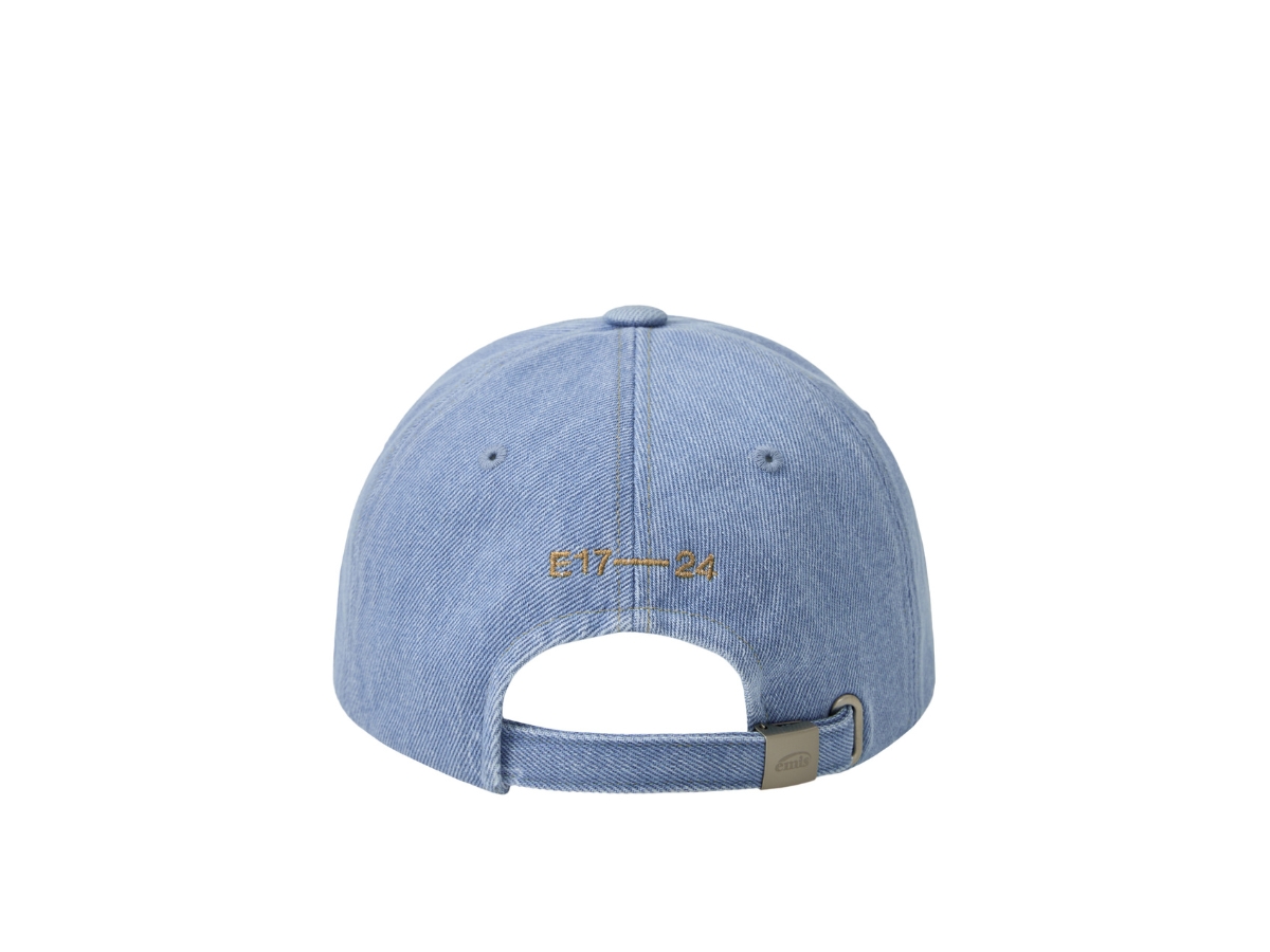 Buy Emis Washed Denim Ball Cap Light Blue Denim-Pink | SASOM