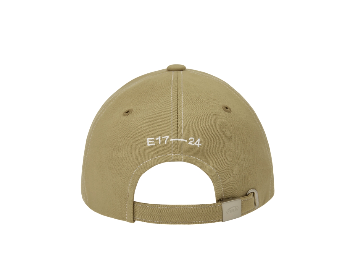 ★EMIS★ WHITE STITCH BALL CAPKHAKI BEIGE m1037_1334578 WHITE STITCH BALL CAP-KHAKI BEIGE - EMIS