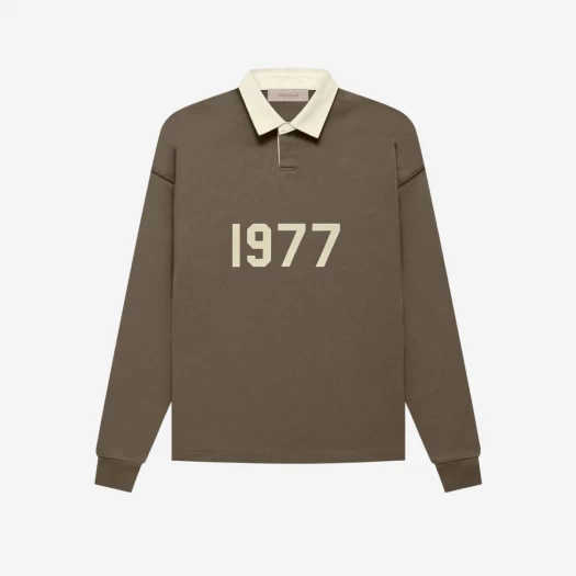Buy Essentials 1977 Henley Rugby Long Sleeve Polo Wood - 22FW at Sasom – Authentic and Ready to Ship