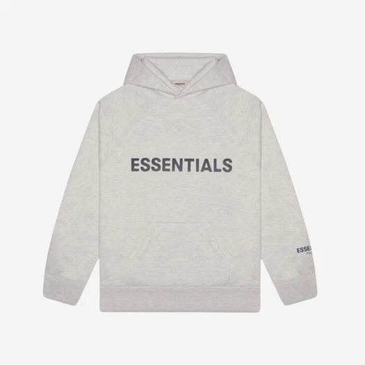 Buy Essentials 3D Silicon Applique Pullover Hoodie Heather Oatmeal/Dark Heather Oatmeal - 20FW at Sasom – Authentic and Ready to Ship