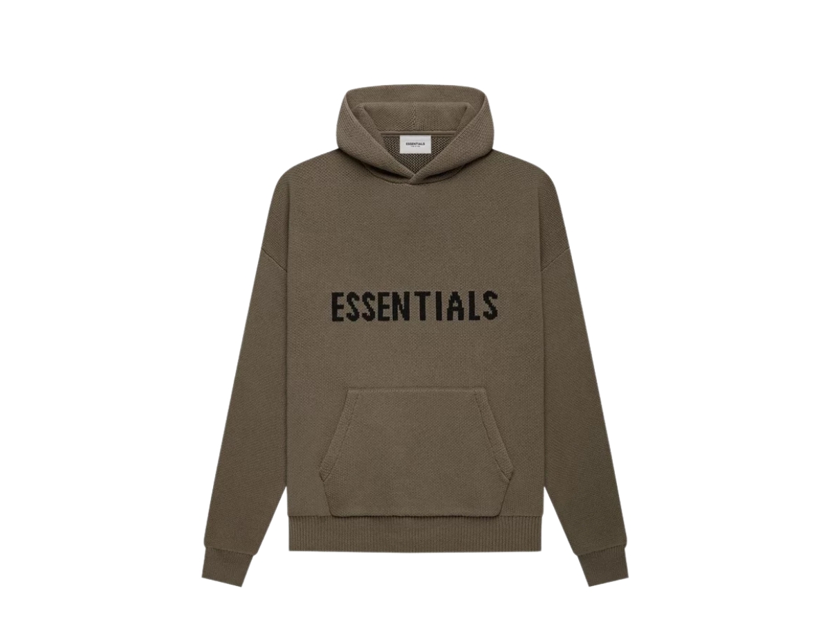 ESSENTIALS KNIT HOODIE 正規品 ESSENTIALS / エッセンシャルズ ニットフーディー長袖 ユニ