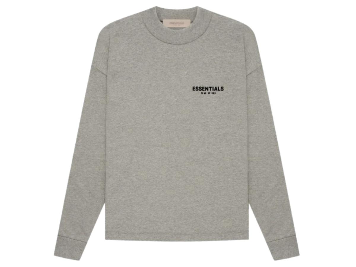 ESSENTIALS Long Sleeves Tee Dark Oatmeal S22