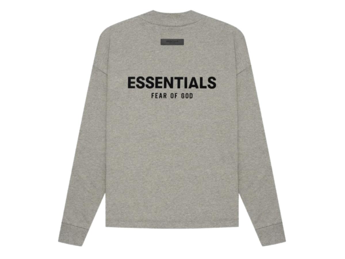 ESSENTIALS Long Sleeves Tee Dark Oatmeal S22