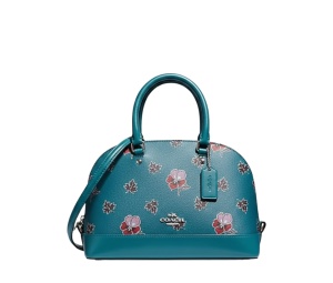 Buy Coach Mini Sierra Satchel In Wildflower Print Coated Canvas Dark Teal at Sasom – Authentic and Ready to Ship