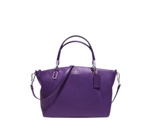 Buy Coach Mini Kelsey Satchel In Pebble Leather Purple Silver at Sasom – Authentic and Ready to Ship