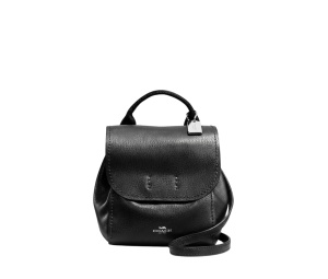 Buy Coach Derby Backpack In Pebble Leather Black Gold at Sasom – Authentic and Ready to Ship