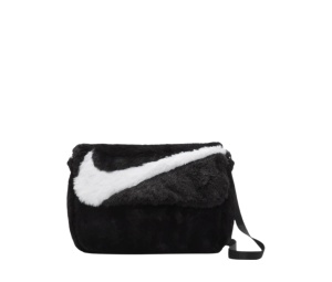 Buy Nike NSW Futura 365 Faux Fur Crossbody Bag 1L Black at Sasom – Authentic and Ready to Ship