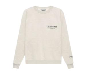 Fear of God Essentials Core Collection Pullover Crewneck Light Heather Oatmeal