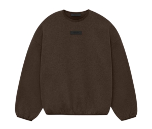 Buy Fear of God Essentials Crewneck Heather Wood (SS24) at Sasom – Authentic and Ready to Ship