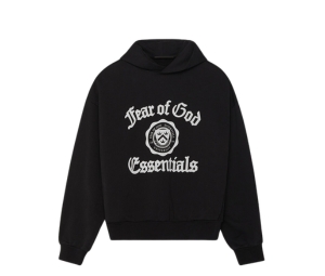 Buy Fear of God Essentials Heavy Fleece Vintage Hoodie Black at Sasom – Authentic and Ready to Ship