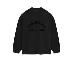 Fear Of God Essentials Heavy Jersey Longsleeve T-shirt Jet Black (SP24)
