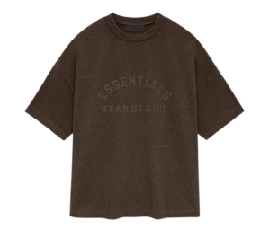 Buy Fear of God Essentials Heavy S/s Tee Heather Wood (SS24) at Sasom – Authentic and Ready to Ship