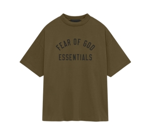 Fear of God Essentials Jersey Crewneck Tee Olive (FW24)