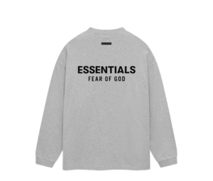 Buy Fear of God Essentials Jersey Long Sleeve T-Shirt Light Heather Grey (FW24) at Sasom – Authentic and Ready to Ship
