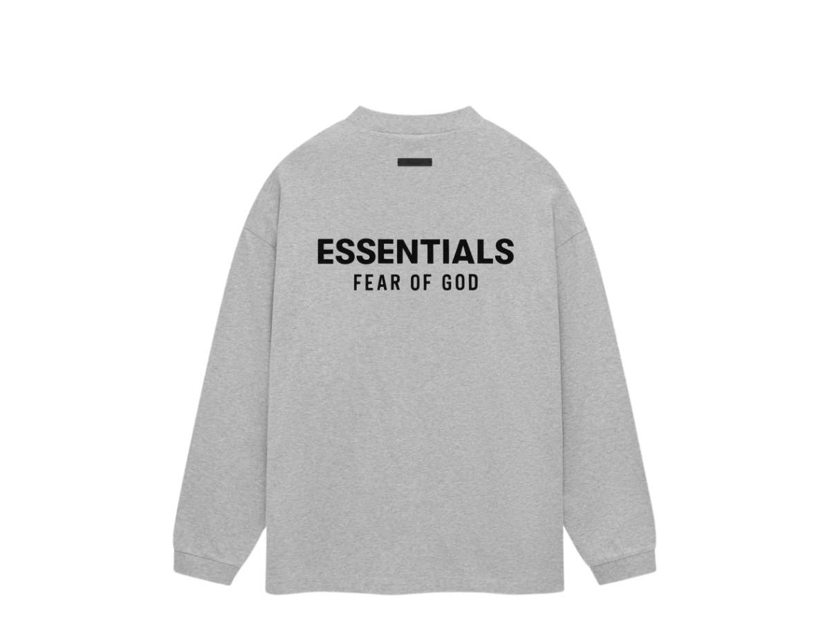 ★23AW 最新作★FEAR OF GOD ESSENTIALS Gray Long Sleeve Polo Fear of God ESSENTIALS Grey Long Sleeve Polo Fear Of God