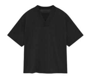 Buy Fear of God Essentials Kids V-neck T-Shirt Jet Black at Sasom – Authentic and Ready to Ship