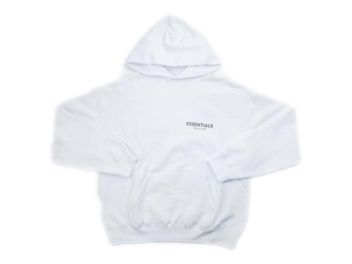 FEAR OF GOD Essentials Logo Pullover Hoodie (SS19) White