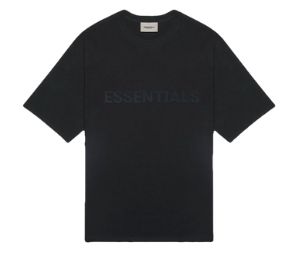 Buy Fear of God Essentials Boxy T-Shirt Applique Logo Black at Sasom – Authentic and Ready to Ship