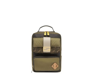 Buy Fendi FF Motif Backpack Military Green at Sasom – Authentic and Ready to Ship