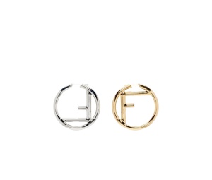 Buy Fendi F Is Hoop Earrings Gold Silver at Sasom – Authentic and Ready to Ship