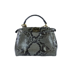 Buy Fendi Peekaboo Handle Bag Green Grey at Sasom – Authentic and Ready to Ship