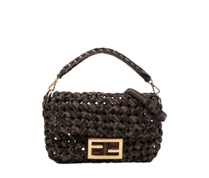 Buy Fendi Baguette Satchel Canvas Zucca Black Brown at Sasom – Authentic and Ready to Ship