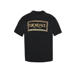 Buy Fendi Logo Mens T-shirt x Versace Black at Sasom – Authentic and Ready to Ship