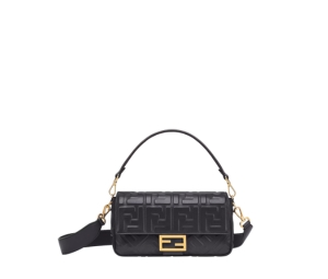 Buy Fendi Baguette Bag In Soft Nappa Leather With Gold-Finish Metalware Black at Sasom – Authentic and Ready to Ship