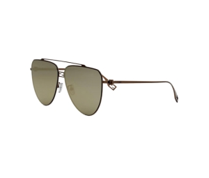 Fendi FE40122U Sunglasses In Frame Metal With Brown Lens