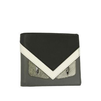 Buy Fendi Bugs Eye Men's Black Leather Bi-fold Wallet at Sasom – Authentic and Ready to Ship