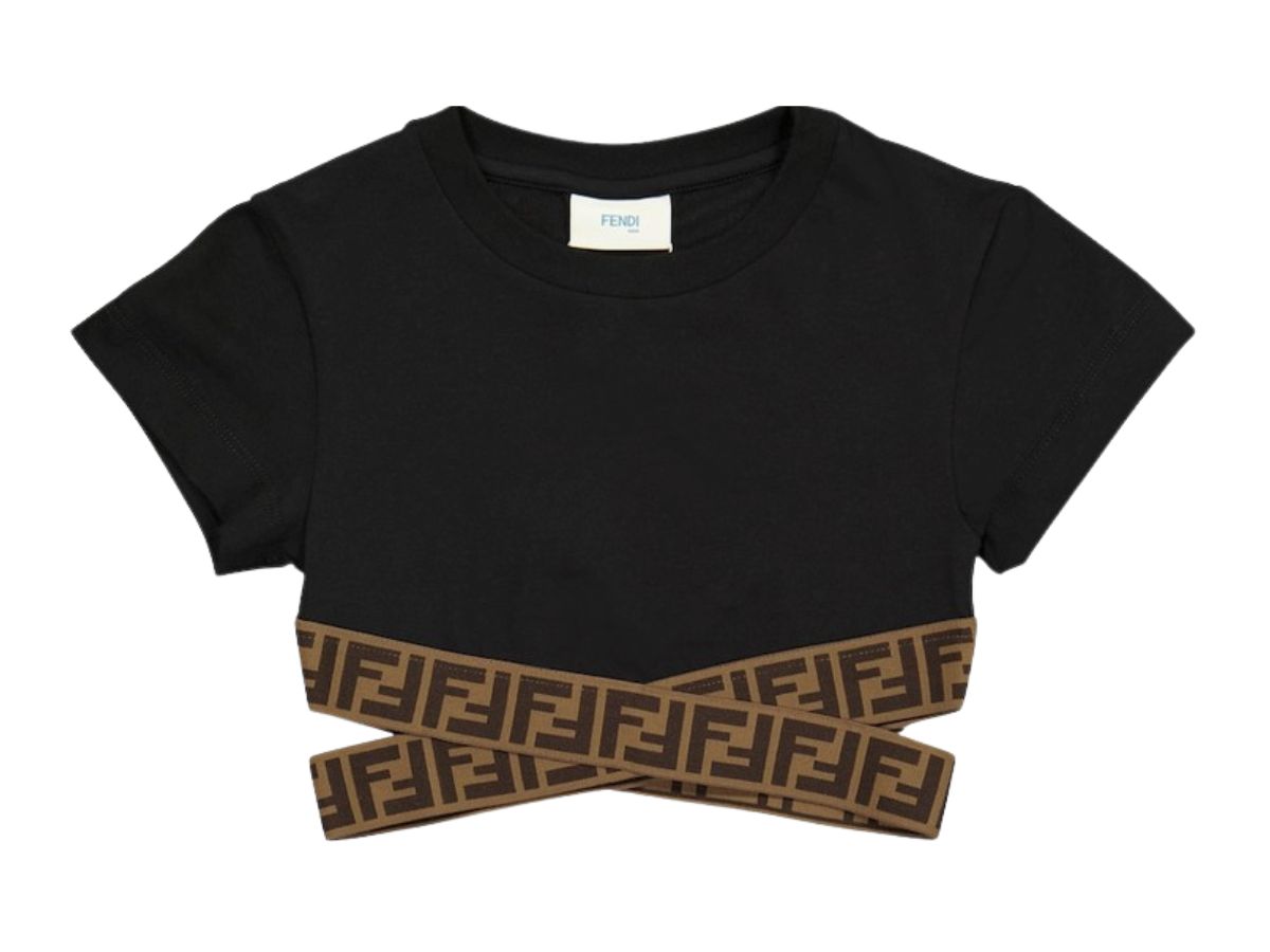 Crop shop top fendi