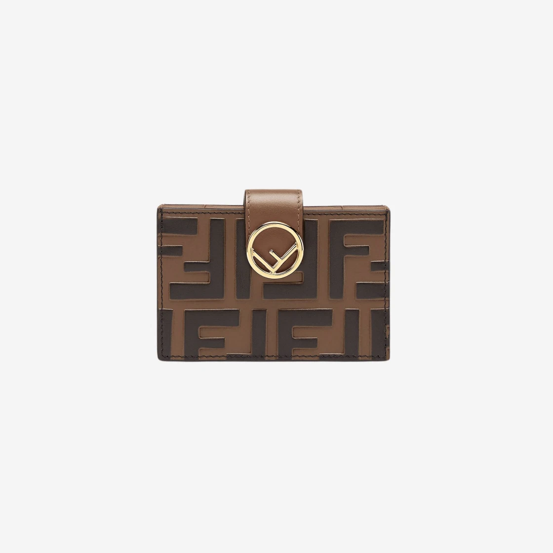 ★関税込★FENDI★Leather Gusseted Card Holder Brown★ Buy Fendi Leather Gusseted Card Holder Brown | SASOM