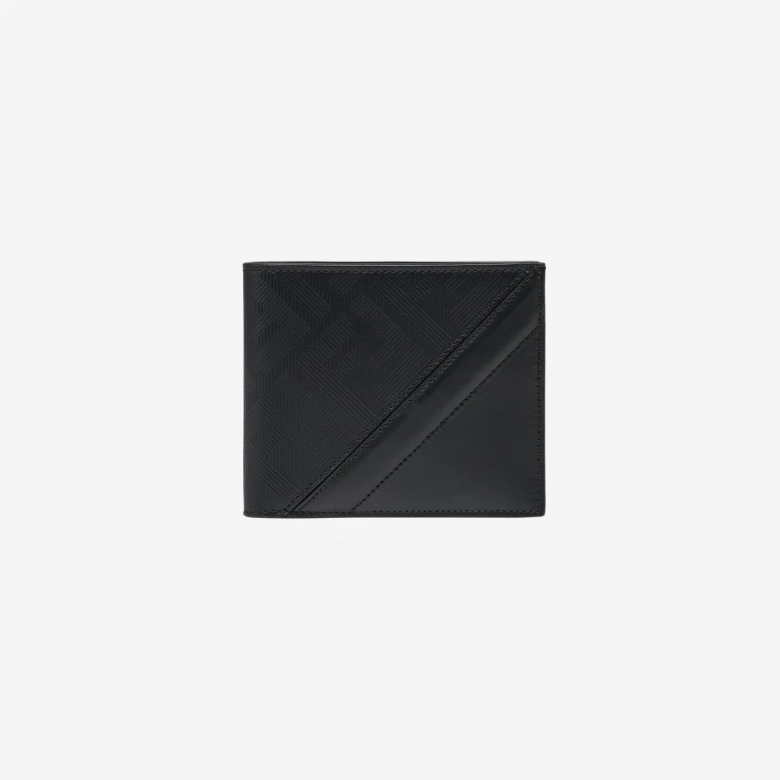 ★人気★【FENDI】★SHADOW DIAGONAL BIFOLD WALLET★BLACK★ Fendi Fendi Shadow Wallet - Wallets - Free Shipping