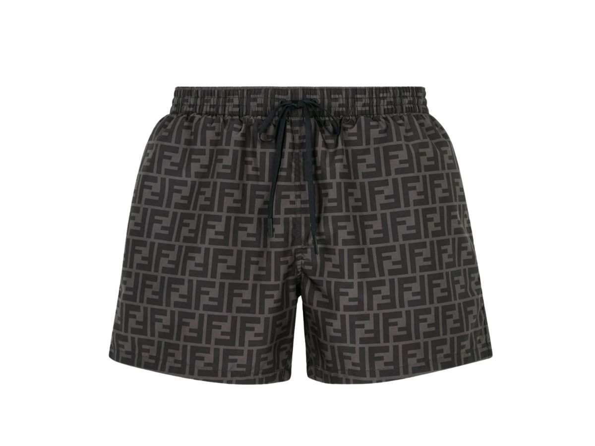 Fendi swim discount shorts black