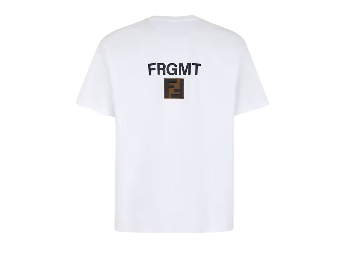 FENDI FRGMT Tシャツ ホワイト ช้อป Fendi x FRGMT T-shirt Whiteของแท้ที่ SASOM