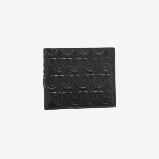 【Ferragamo】 Gancini Wallet Big Sur Soil Blue Marine Ferragamo Gancini Wallet Big Sur Soil Blue Marine
