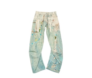 Buy Acne Studios Relaxed Fit Jeans White Green at Sasom – Authentic and Ready to Ship