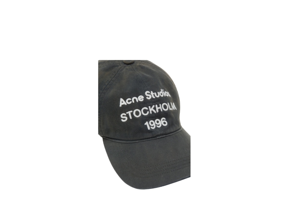 Acne Studios Acne Studios Logo Cap Faded Black - view 3