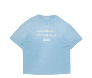 Buy Acne Studios Sprayed Logo T-Shirt Cornflower Blue at Sasom – Authentic and Ready to Ship