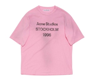 Buy Acne Studios Stockholm 1966 Logo T-shirt Cotton Candy Pink at Sasom – Authentic and Ready to Ship